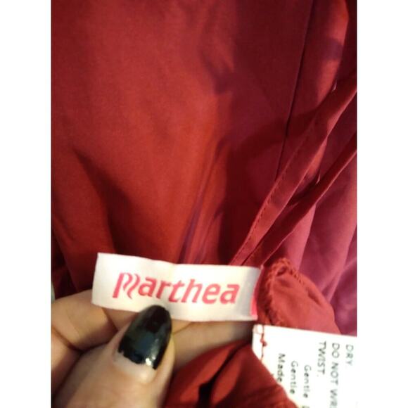 Marthea Dress Red Corset Back Sz XL Halloween Sexy Devil Witch Vampire - Picture 8 of 11